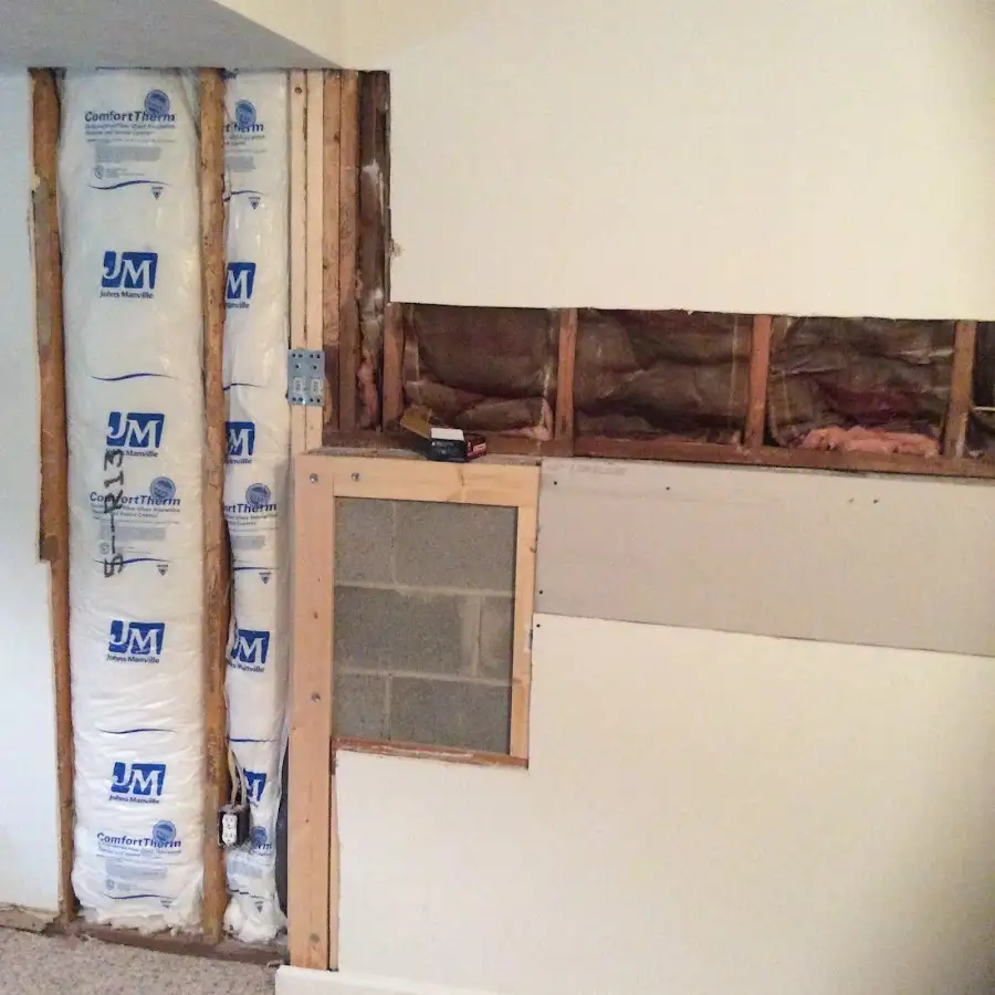 Wall insulation replacement during Contents Cleaning & Restoration in Grand Forks